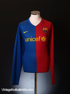 2008-09 Barcelona Player Issue Home Shirt *BNIB* L/S XXL Football Shirt