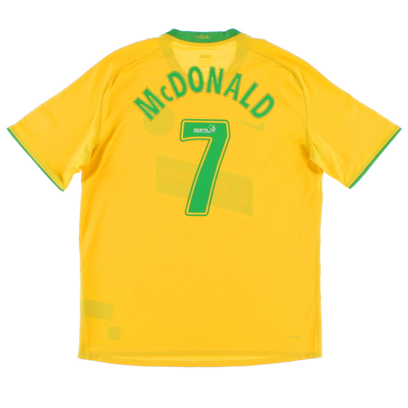 2008-09 Celtic Away Shirt McDonald #7 L Football Shirt