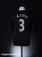 2008-09 Chelsea Away Shirt A.Cole #3 XL Football Shirt
