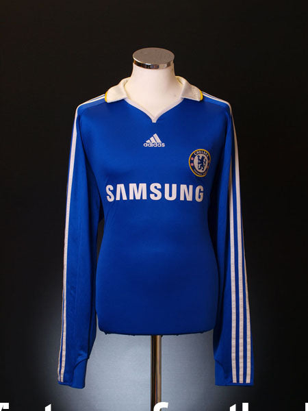 2008-09 Chelsea Home Shirt L/S XL Football Shirt