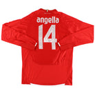 2008-09 Empoli Match Issue Away Shirt Angella #14 L/S XL Football Shirt