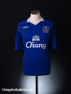 2008-09 Everton Home Shirt Womens 16 Football Shirt