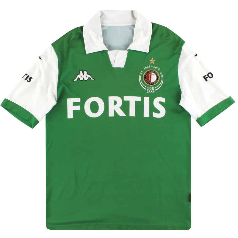 2008-09 Feyenoord Kappa Centenary Away Shirt *Mint* XL Football Shirt