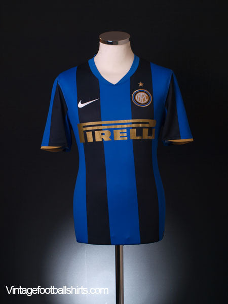 2008-09 Inter Milan Home Shirt L Football Shirt