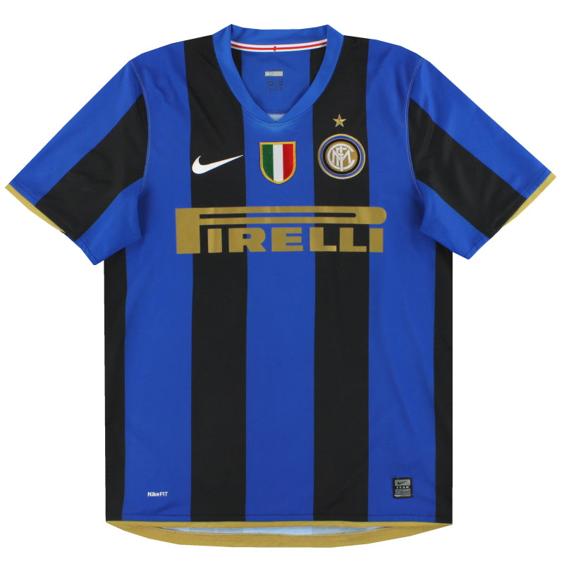 2008-09 Inter Milan Nike Home Shirt M Football Shirt
