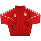 2008-09 Liverpool adidas Player Issue 1/4 Zip Rain Jacket #13 L Jacket