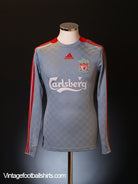 2008-09 Liverpool Away Shirt L/S S Football Shirt