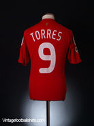 2008-09 Liverpool European Home Shirt Torres #9 S Football Shirt