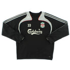 2008-09 Liverpool Player Issue adidas Sweatshirt #33 L Sweatshirt