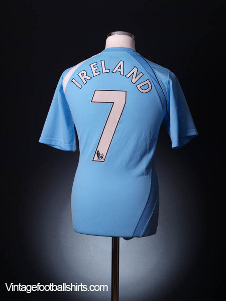 2008-09 Manchester City Home Shirt Ireland #7 M Football Shirt