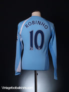 2008-09 Manchester City Home Shirt Robinho #10 *BNWT* XXL.Boys Football Shirt