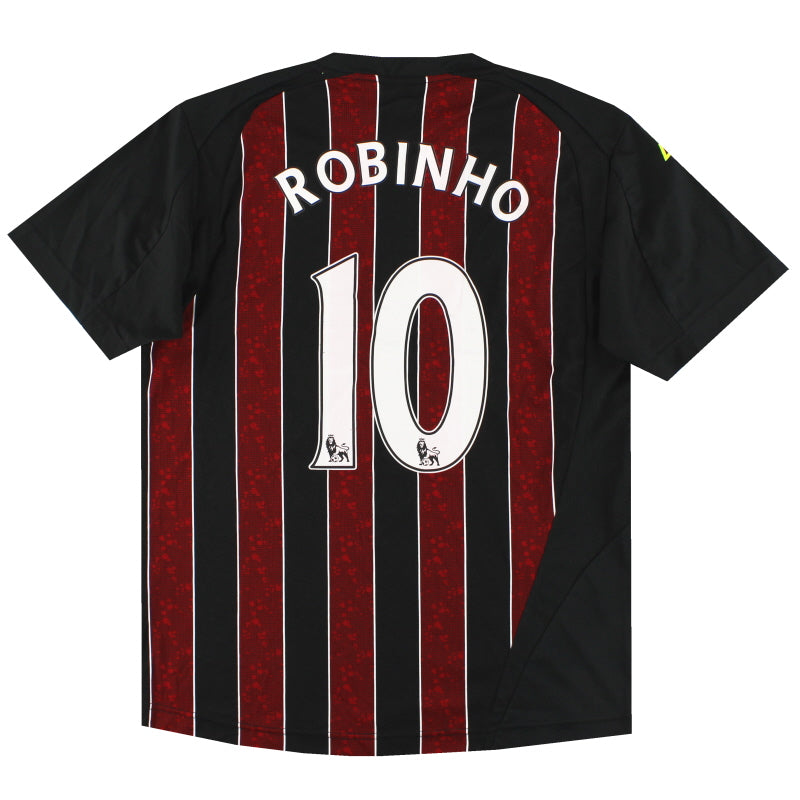 2008-09 Manchester City Le Coq Sportif Away Shirt Robinho #10 S Football Shirt