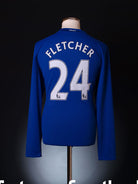 2008-09 Manchester United Shirt Fletcher #24 *BNWT* L/S L Football Shirt