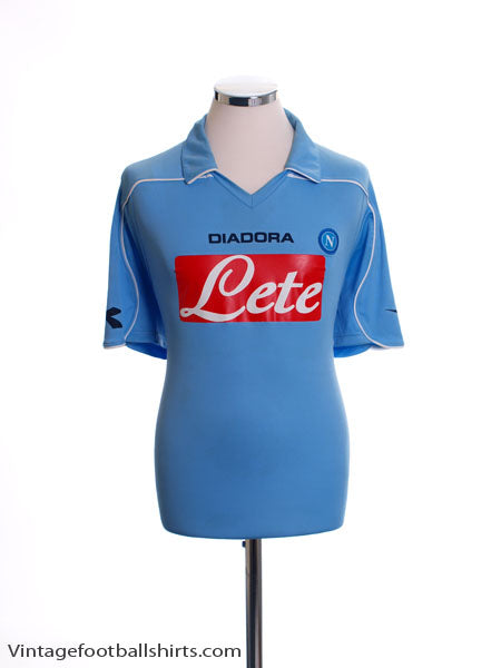 2008-09 Napoli Home Shirt L Football Shirt