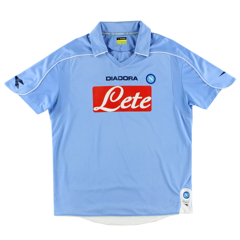 2008-09 Napoli Home Shirt L Football Shirt