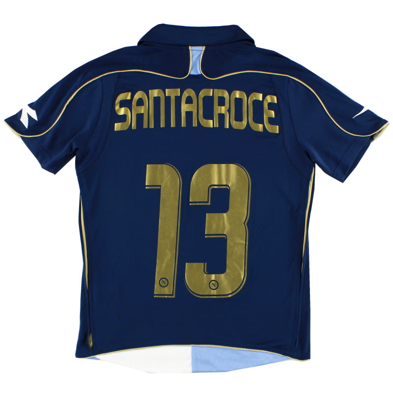2008-09 Napoli Third Shirt Santacroce #13 XS Football Shirt