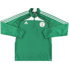 2008-09 Nigeria adidas 1/4 Zip Training Top L Football Shirt