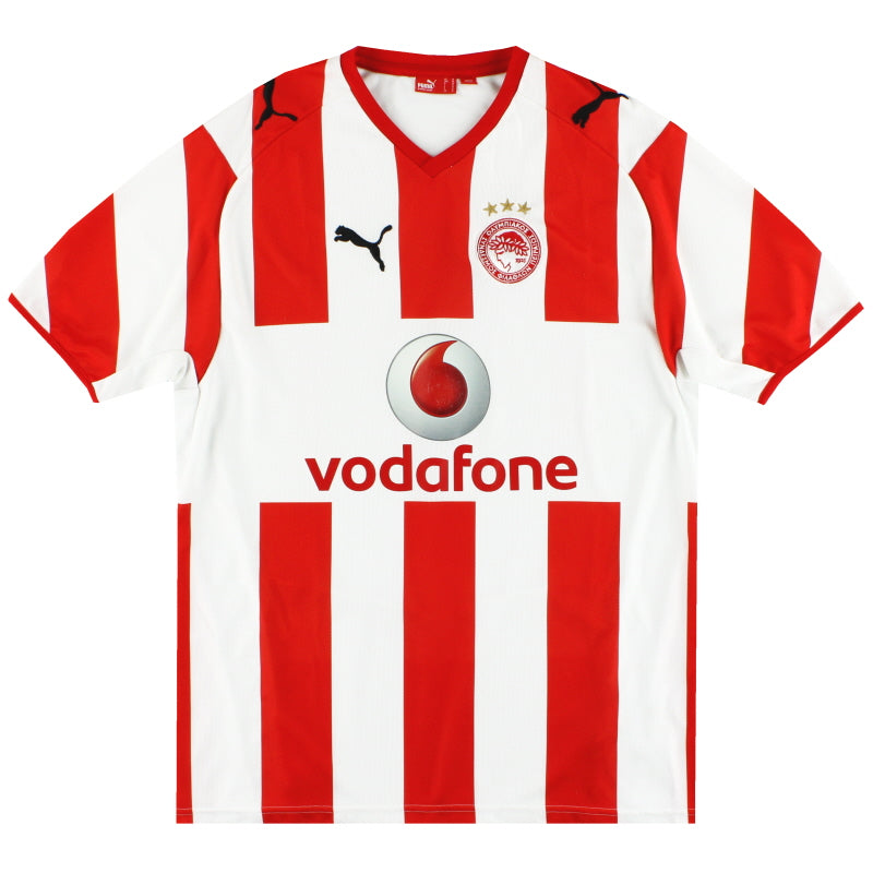 2008-09 Olympiakos Puma Home Shirt L Football Shirt
