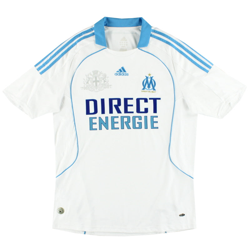 2008-09 Olympique Marseille adidas Home Shirt L Football Shirt