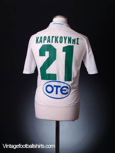 2008-09 Panathinaikos Centenary Away Shirt Karagounis #21 M Football Shirt