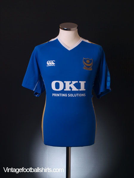 Maillot De Football Vintage Portsmouth 2007/2008 - Kanu Numéro 27 - Taille L - Canterbury
