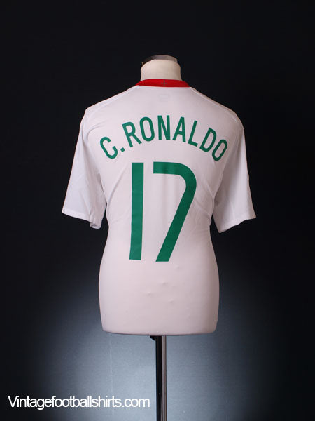 2008-09 Portugal Away Shirt Ronaldo #17 L | Vintage Football Shirts