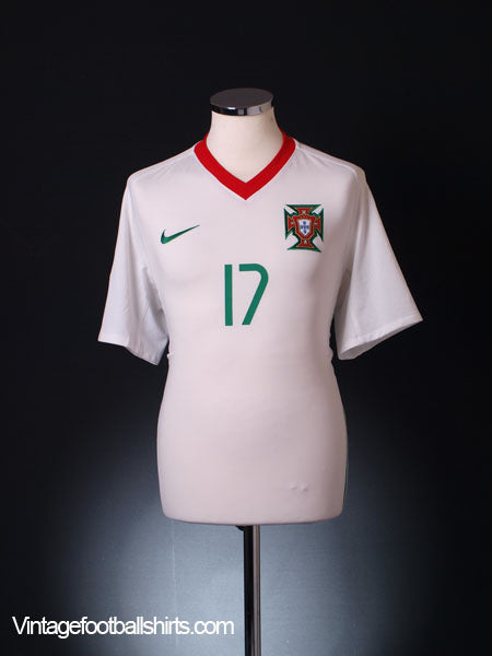 NIKE ポルトガル代表 C.RONALDO #17 2008 AWAY L 白 NIKE ポルトガル代表 08/09 ユニフォーム アウェイ半袖 17.Cロナウド
