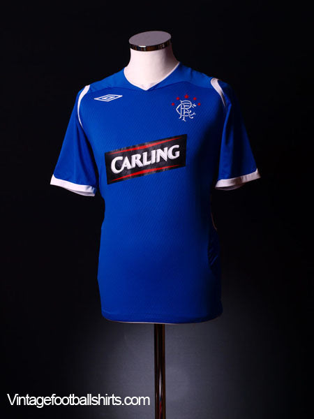 2008-09 Rangers Home Shirt L Football Shirt