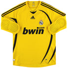 2008-09 Real Madrid adidas 3/4 Sleeve Goalkeeper Shirt M Football Shirt