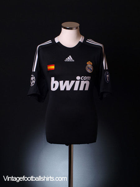 2008-09 Real Madrid Champions League Shirt L Football Shirt