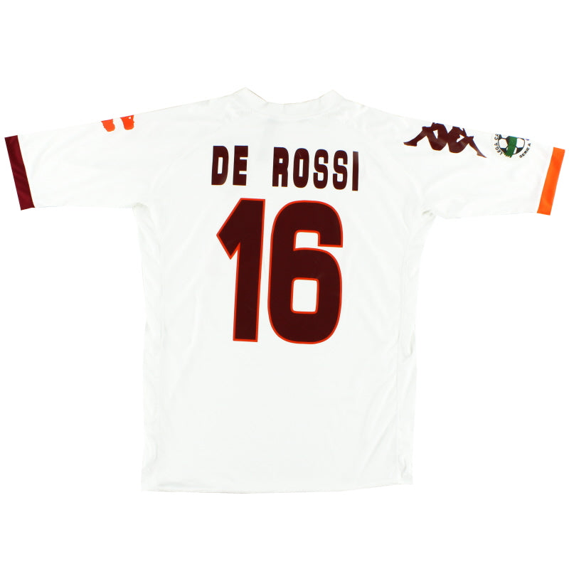 2008-09 Roma Away Shirt De Rossi #16 M Football Shirt