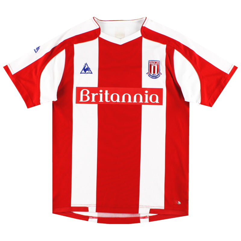 2008-09 Stoke Le Coq Sportif Home Shirt L Football Shirt