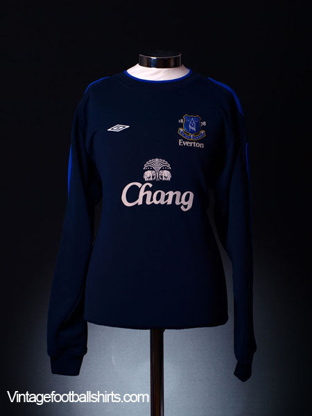 2008-09 Umbro Everton Sweater L.Boys Football Shirt