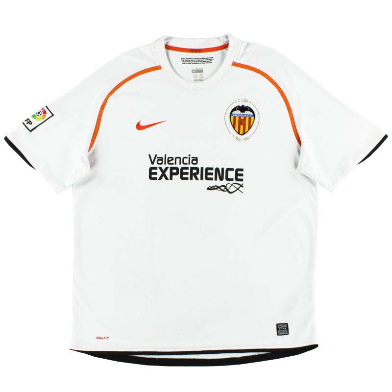 2008-09 Valencia Home Shirt XL 287513-105 | Vintage Football Shirts