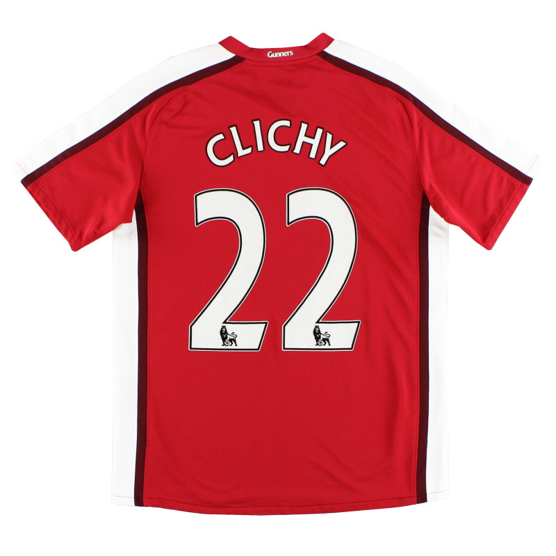 2008-10 Arsenal Home Shirt Clichy #22 M Football Shirt
