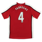 2008-10 Arsenal Home Shirt Fabregas #4 XL.Boys Football Shirt