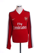 2008-10 Arsenal Home Shirt L/S L Football Shirt