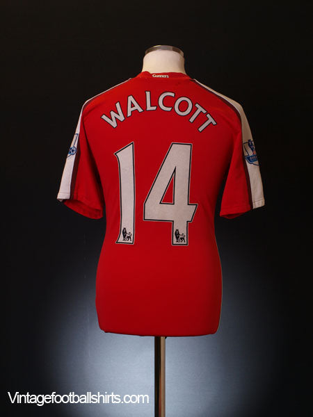 2008-10 Arsenal Home Shirt Walcott #14 M Football Shirt