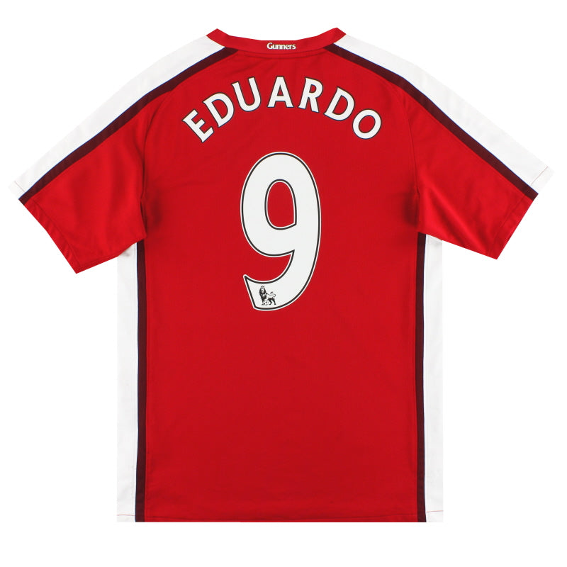2008-10 Arsenal Nike Home Shirt Eduardo #9 S 287535-614 | Vintage