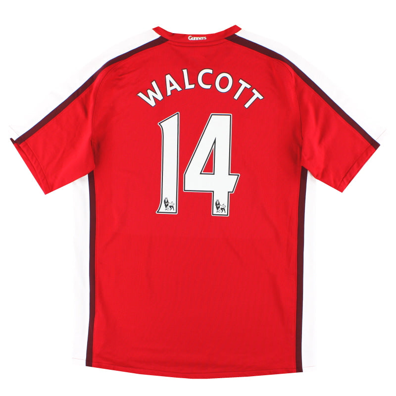 2008-10 Arsenal Nike Home Shirt Walcott #14 *w/tags* L Football Shirt