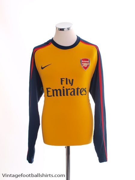 2008-10 Arsenal Player Issue European Away Shirt L/S XL Football Shirt