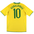 2008-10 Brazil Nike Home Shirt Ronaldinho #10 L Football Shirt