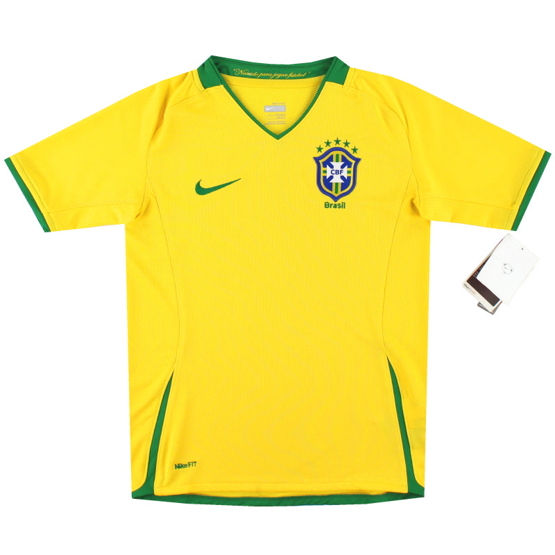2008-10 Brazil Nike Home Shirt *w/tags* S.Boys Football Shirt