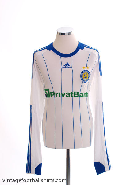 2008-10 Dynamo Kiev Player Issue Home Shirt L/S *Mint* L Football Shirt