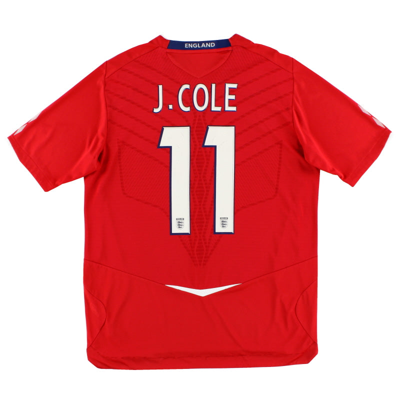 2008-10 England Away Shirt J. Cole #11 L Football Shirt
