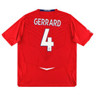 2008-10 England Umbro Away Shirt Gerrard #4 XXL Football Shirt