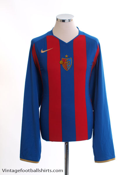 2008-10 FC Basel Home Shirt L/S XXL Football Shirt