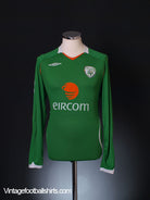 2008-10 Ireland Home Shirt L/S M.Boys Football Shirt