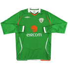 2008-10 Ireland Umbro Home Shirt L/S *Mint* L Football Shirt
