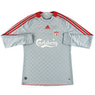 2008-10 Liverpool adidas Away Shirt L/S M Football Shirt